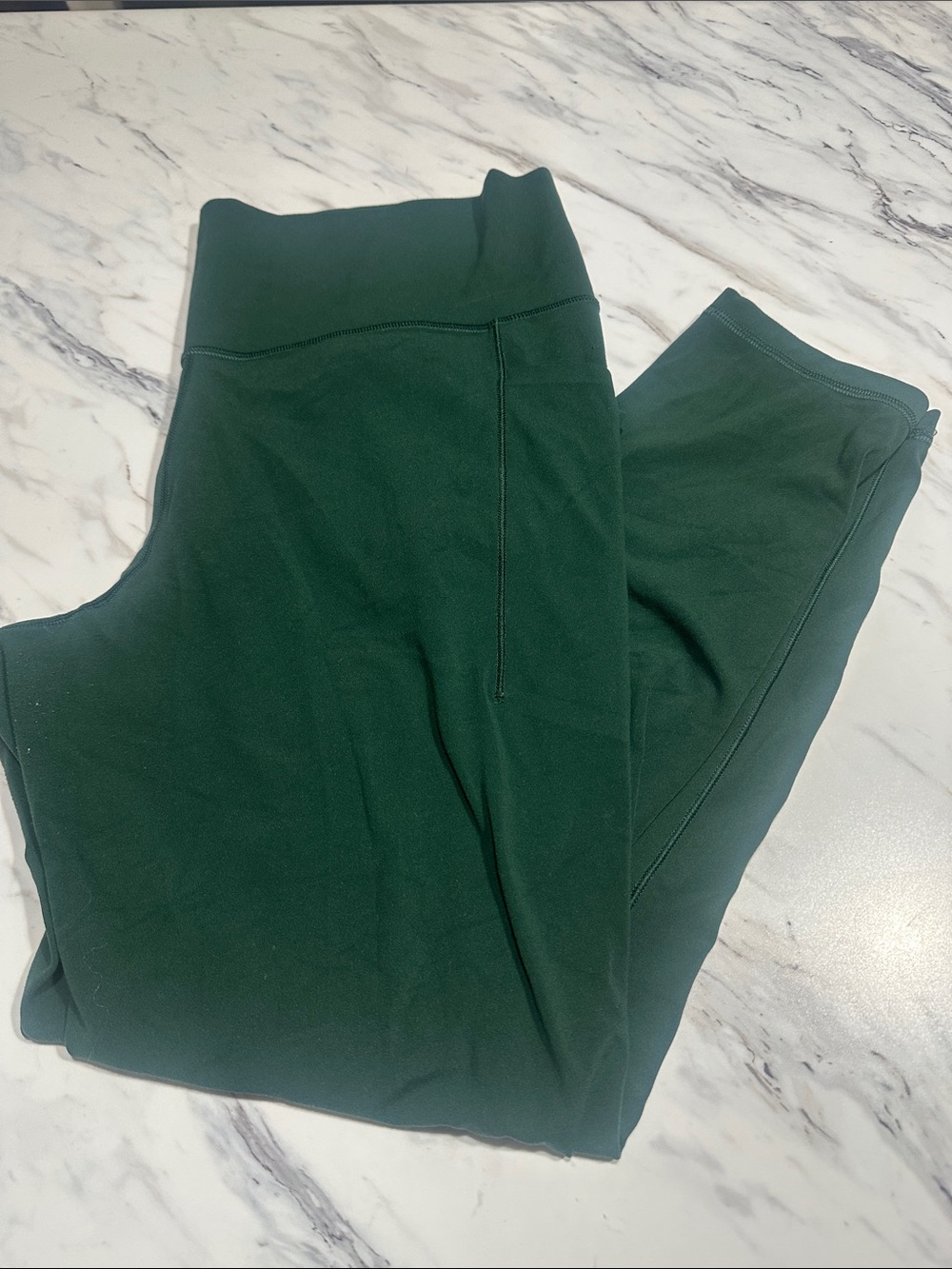 Athleta Dark Green High-Waist Leggings
